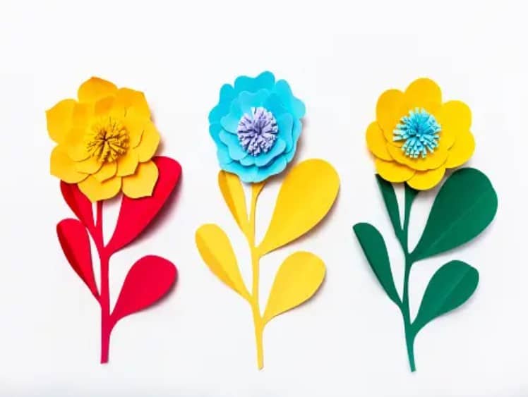 craft paper flowers