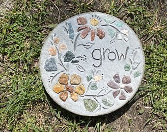 SOLD Stepping stone garden art mosaic stepping stone Valentines gifts Moroccan